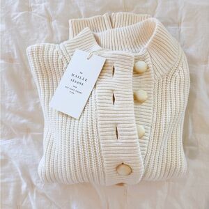 Sezane Lucas Sweater Swearer - Ecru S